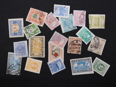 20 Postage Stamps 1918-1921 From Estonia