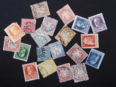20 Postage Stamps 1858-1916 From Bavaria