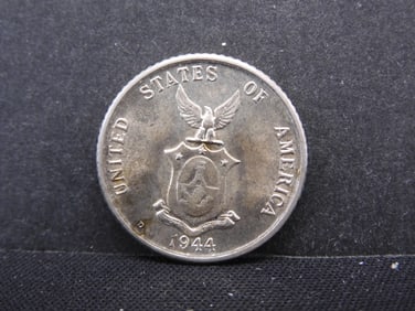 1944-D Philippines 20 Centavos BU