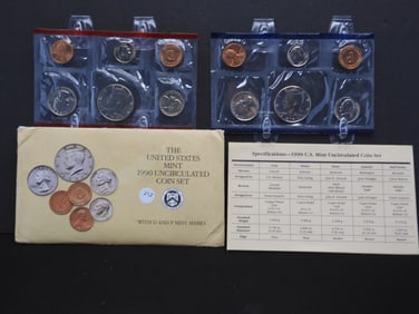 1990 Uncirculated Mint Coin Set