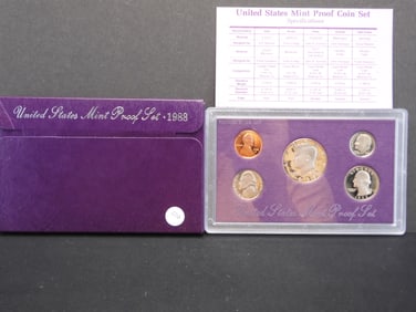1988 S US Mint Proof Set. OGP