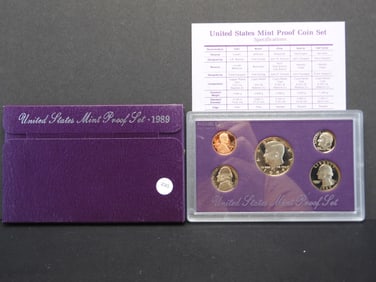 1989 S US Mint Proof Set. OGP