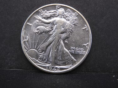 1942-D Walking Liberty Half Dollar