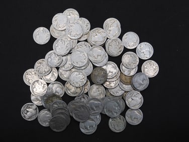 80+ Buffalo Nickels, all in the 1920-s, mostly partial dates