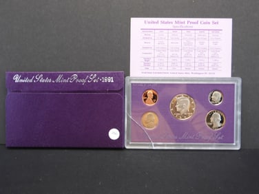 1991 S US Mint Proof Set. OGP