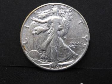 1947-D Walking Liberty Half Dollar