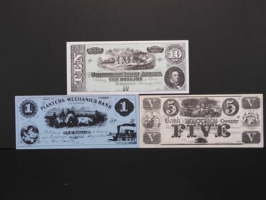 3 Vintage Notes Advertising Coin Shows