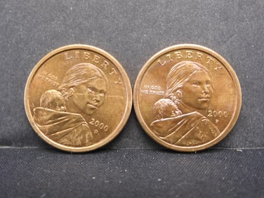2000 P & D Sacagawea Dollars, "key dates"