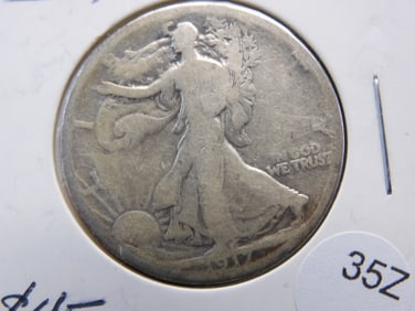 1917-D "Reverse" Walking Liberty Half Dollar