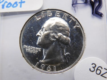 1961 Proof Washington Quarter
