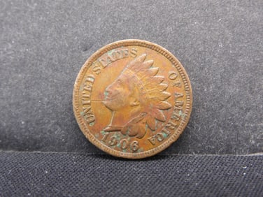 1906 (Full Liberty and 1 Diamond) Indian Head Penny, 118 Years Old!