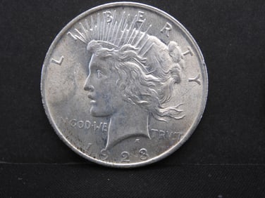1923 Uncirculated Silver Peace Dollar
