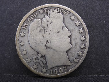 1907 Barber Half Dollar