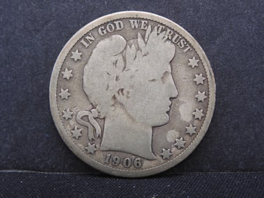1906-D Barber Half Dollar