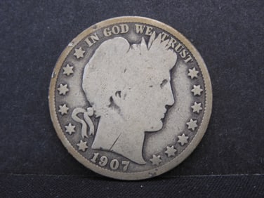 1907-D Barber Half Dollar