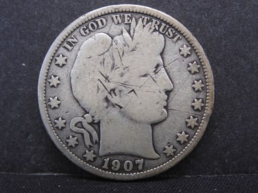 1907-O Barber Half Dollar