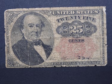 1874-25c US Fractional Currency, 150 Years Old!