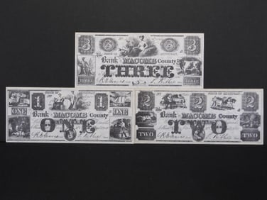 3 Vintage Notes Advertising Coin Shows