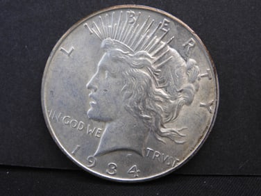 1934-D Silver Peace Dollar KEY DATE