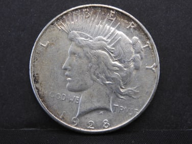 1928-S Silver Peace Dollar- Semi-Key Date