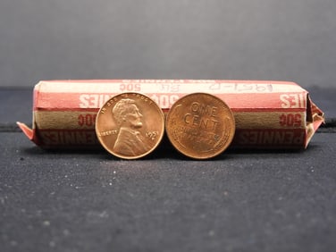 Roll of 1951-D BU Lincoln Wheat Cents