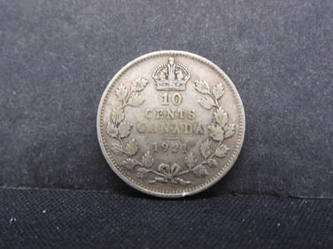 1921 Canada 10c. 80% Silver