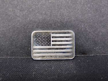 US Flag .999 Fine Silver Fractional Bar