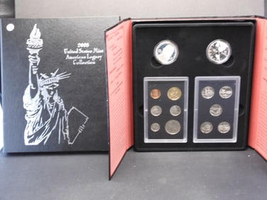 2005-S U.S. Mint American Legacy Collection- Contains 2005-P John Marshall + 2005-P Marine Corps