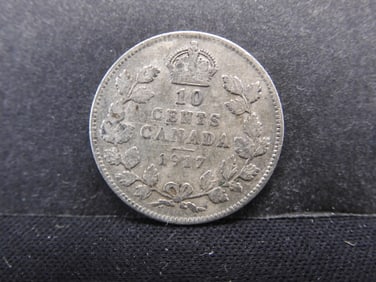 1917 Canada 10c. 92.5% Silver