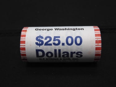 Roll of 2007 George Washington Presidential Dollars Unopened Original Mint Packaging
