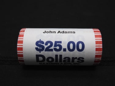 Roll of 2007 John Adams Presidential Dollars Unopened Original Mint Packaging