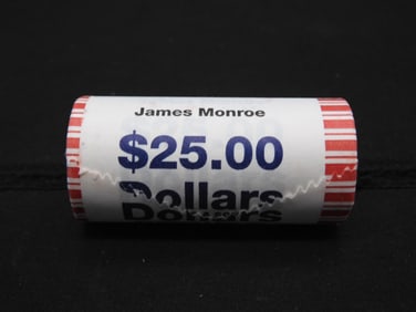 Roll of 2008 James Monroe Presidential Dollars Unopened Original Mint Packaging