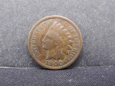 1900 (Detailed Feathers/Turn of the Century) Indian Head Penny, 124 Years Old!
