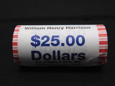 Roll of 2009 William Henry Harrison Presidential Dollars Unopened Original Mint Packaging
