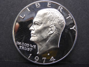 1974-S PROOF Silver Ike Dollar
