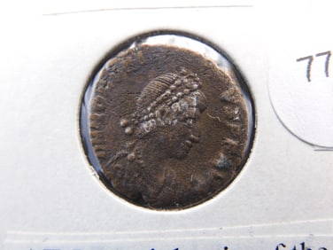 383-408 A.D. HONORIUS ANCIENT COIN. HONORIUS ON OBVERSE