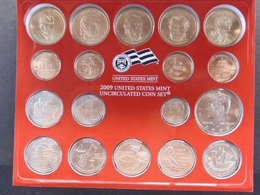 2009-D U.S. Mint UNC Coin Set $7.44 Face - 18 Coins