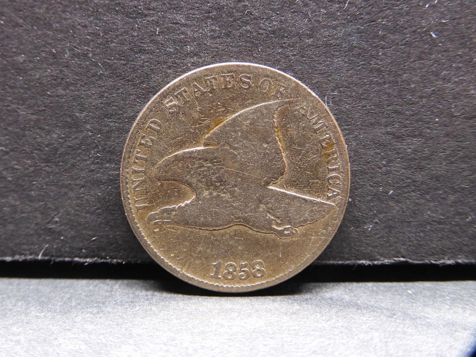 1858 Large Letters Flying Eagle Cent. (1 of 3)