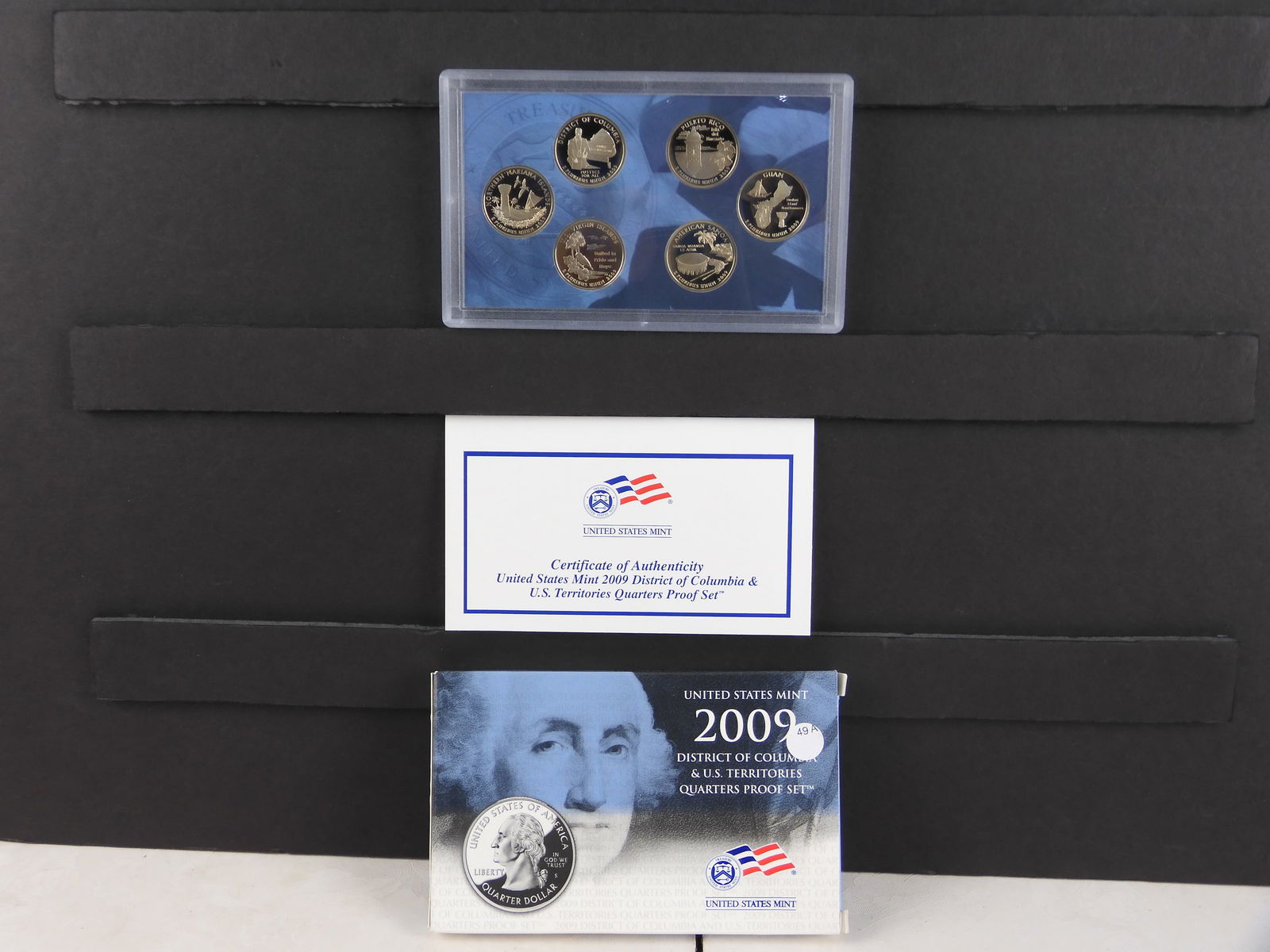 2009-S Territories 6 coin quarters proof set. Original box plus COA. (1 of 4)
