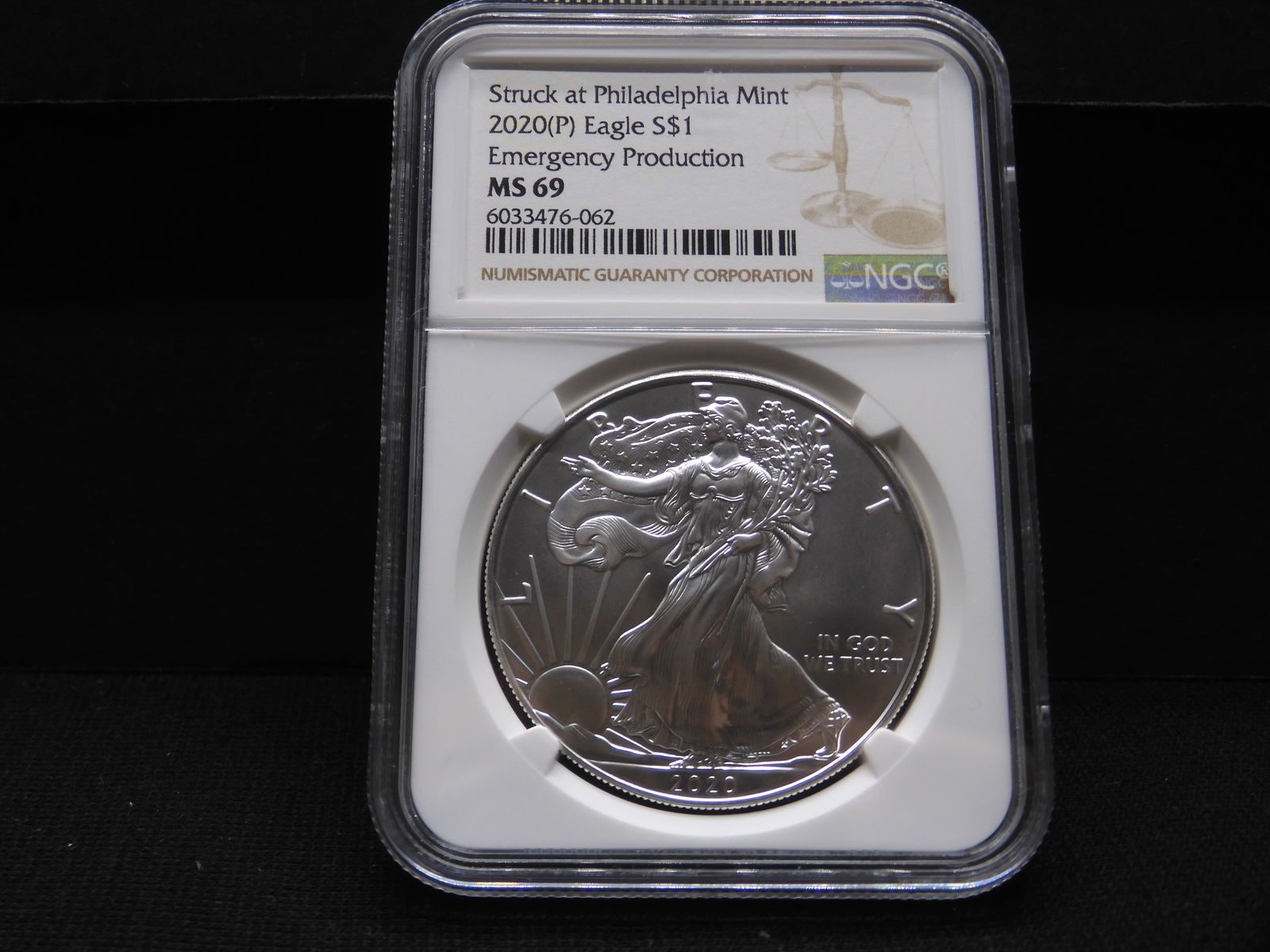 2020-P American Silver Eagle - NGC MS69 Emergency Production (1 of 4)