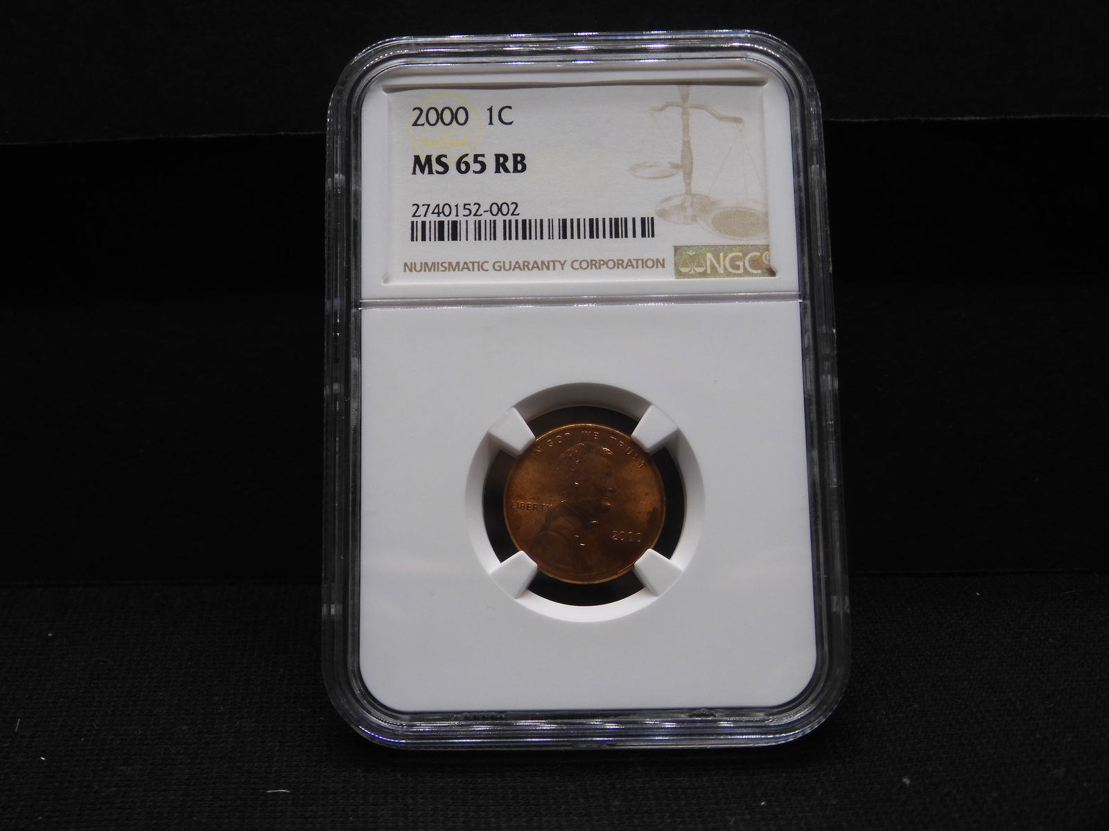 2000 Lincoln Cent - NGC MS65 RB (1 of 4)