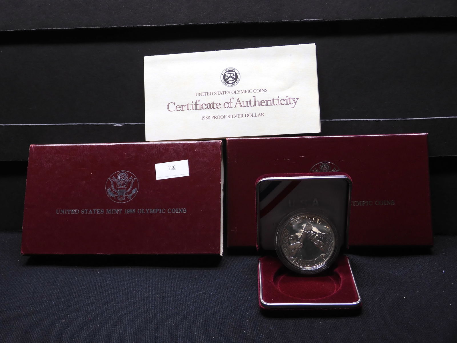 1988-S Olympic Proof Silver Dollar - OGP (1 of 4)