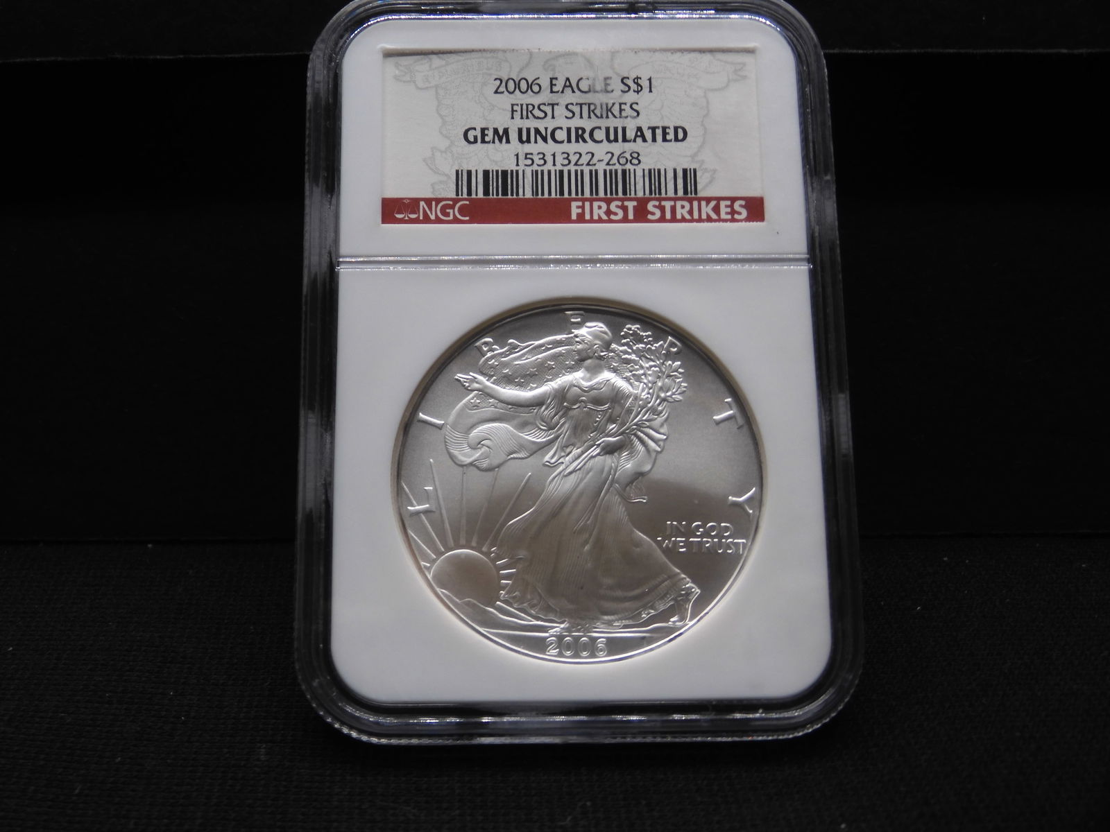 2006 American Silver Eagle - NGC GEM UNC - First Strikes (1 of 4)