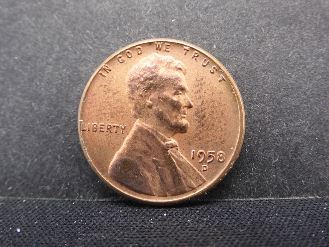 1958/7-D Lincoln Wheat Cent ERROR (1 of 3)