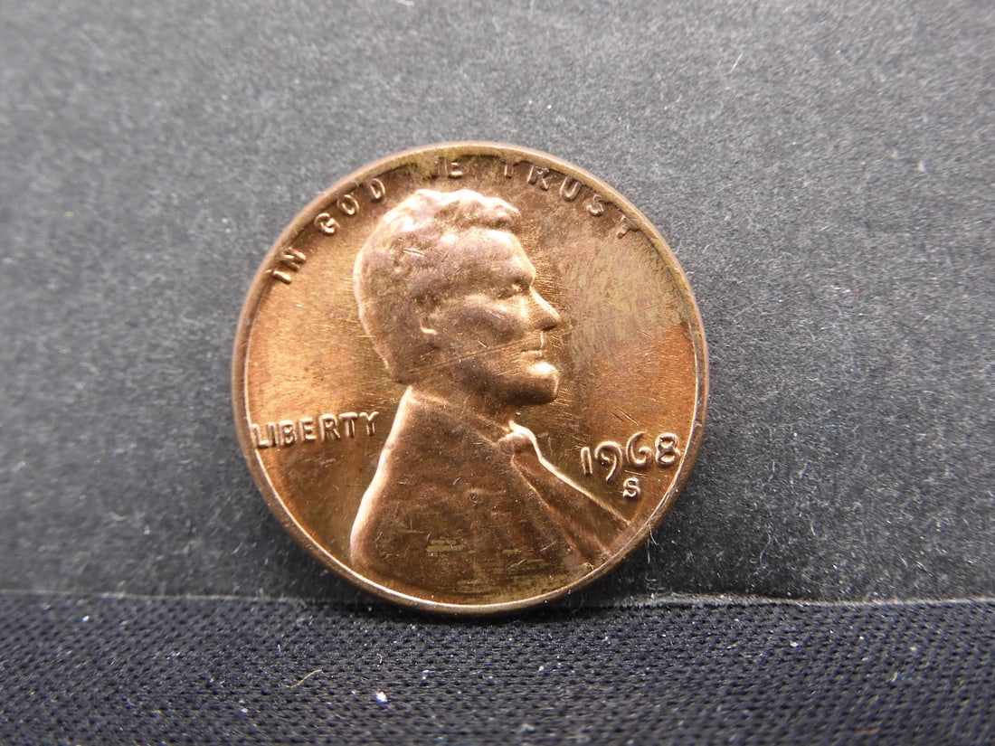 1968-S Lincoln Memorial Cent ERROR- No VDB (1 of 3)