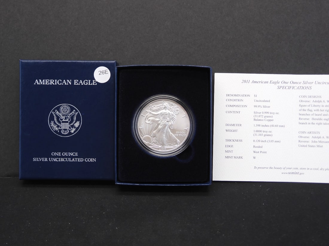 2011-W Uncirculated American Silver Eagle (1 of 4)