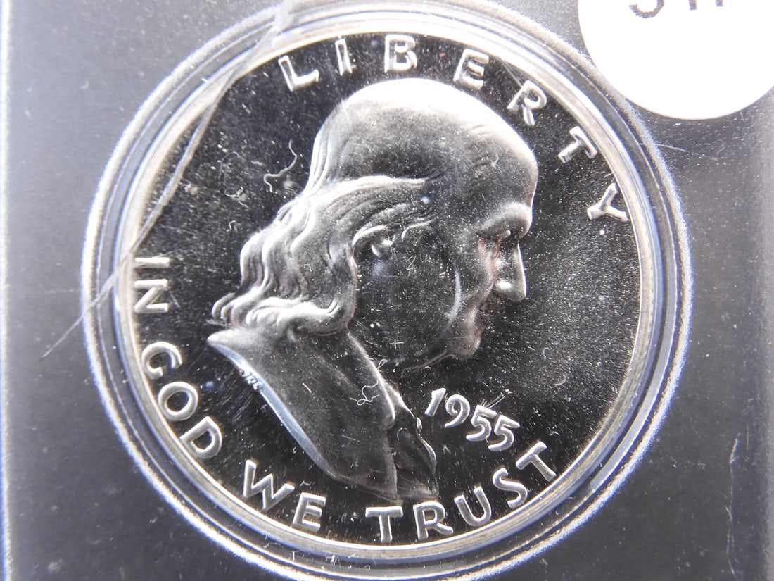 1955 Franklin Half Dollar MS: 1955 Franklin Half Dollar MS