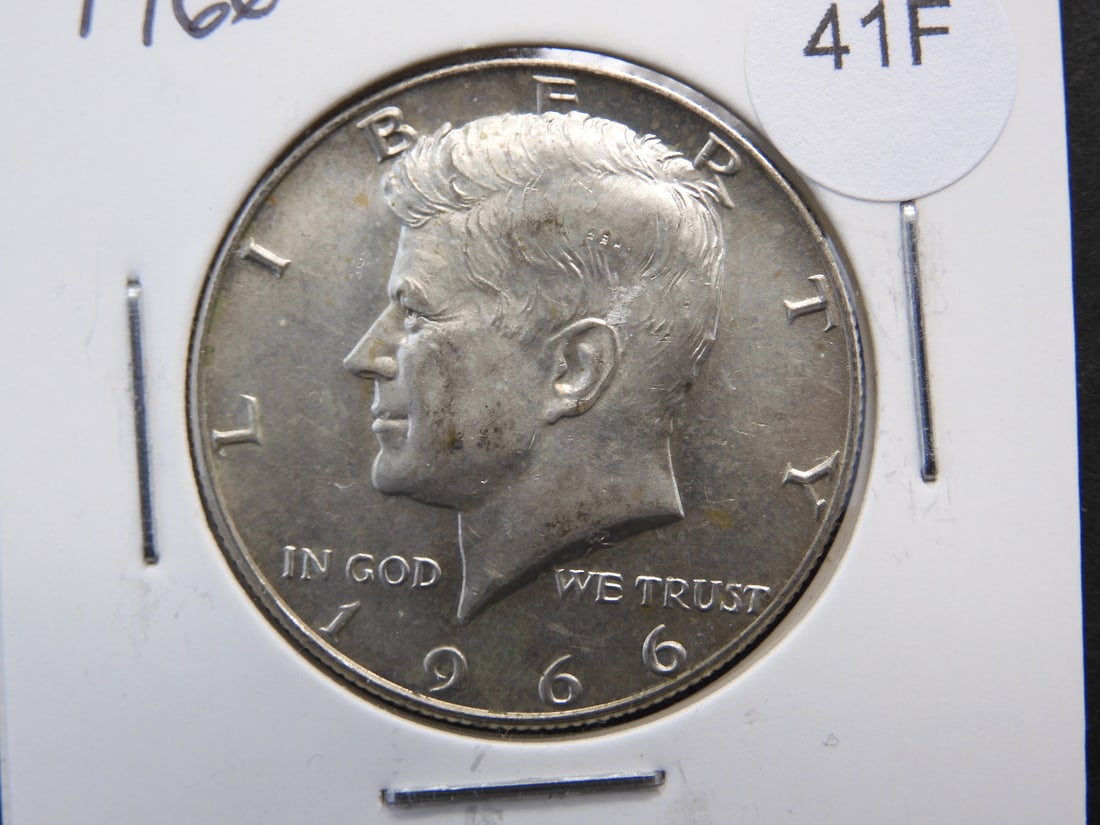 1966 40% Silver Kennedy Half Dollar (1 of 3)