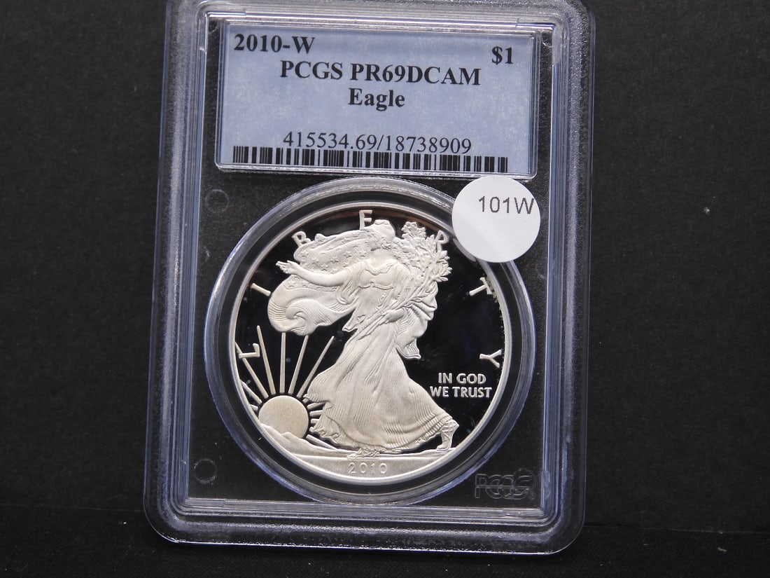 2010-W American Silver Eagle PCGS Graded PR69DCAM (1 of 3)