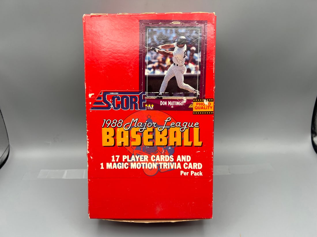 1988 Score Baseball Complete Wax Box (1 of 2)